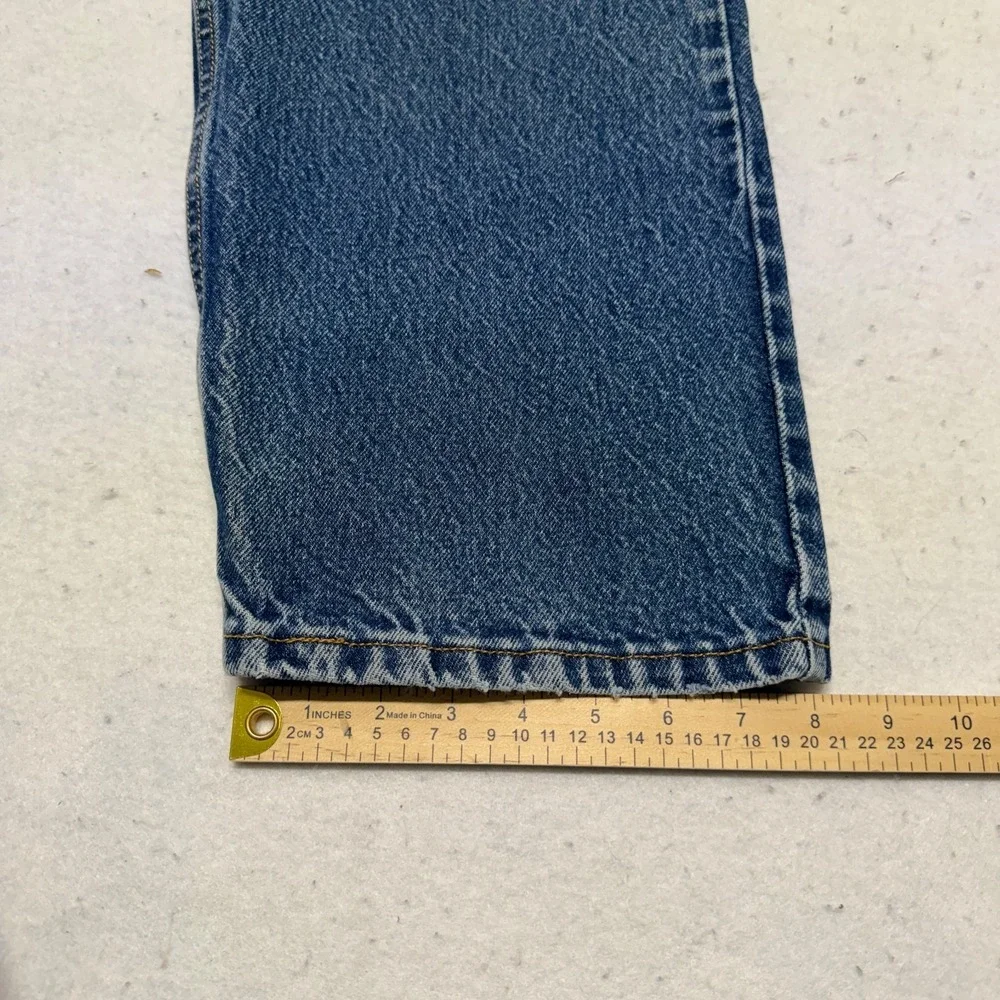 Levis‎ 505 Jeans Mens 42x30 Blue Denim Regular Fit Straight Leg Medium Wash Y2K